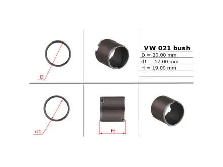 VW021BUSH Втулка насоса ГПК 17,00/20,00/19,00 AUDI,FORD,VW MSG підбір по vin на Brocar
