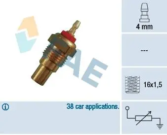 32160 Температурный датчик охлаждающей жидкости FAE подбор по vin на Brocar