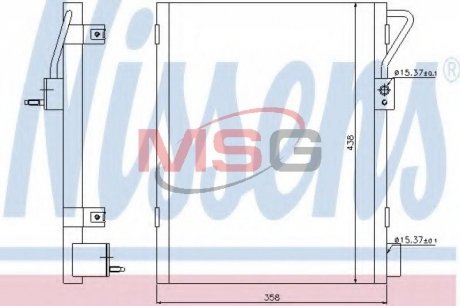 940019 Конденсатор, кондиционер NISSENS подбор по vin на Brocar