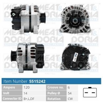 5515242 Автозапчастина MEAT&DORIA підбір по vin на Brocar