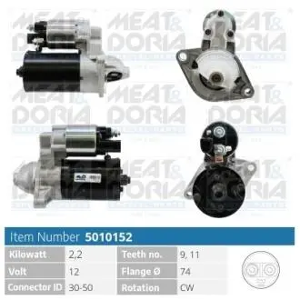 5010152 Автозапчастина MEAT&DORIA підбір по vin на Brocar