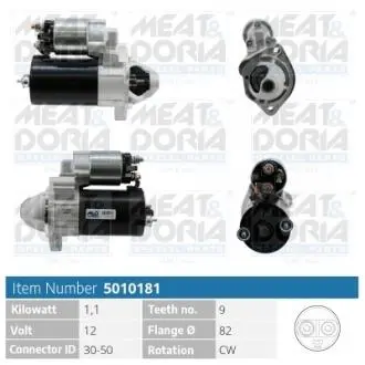 5010181 Автозапчастина MEAT&DORIA підбір по vin на Brocar