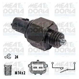 36073 Перемикач, ліхтар заднього ходу MEAT&DORIA подбор по vin на Brocar