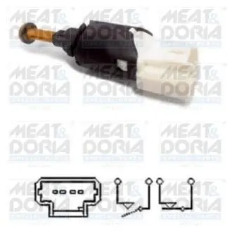 35061 Перемикач стоп-сигналу MEAT&DORIA подбор по vin на Brocar