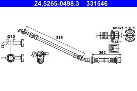 24526504983 Автозапчастина ATE підбір по vin на Brocar