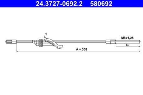 24372706922 Автозапчастина ATE підбір по vin на Brocar