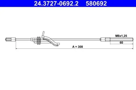 24372706922 Автозапчастина ATE підбір по vin на Brocar