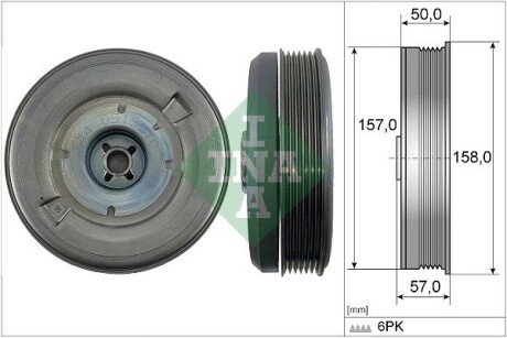 544051310 Шків INA підбір по vin на Brocar