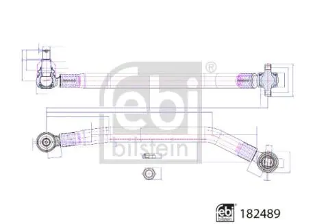 182489 Поперечний важіль підвіски FEBI BILSTEIN подбор по vin на Brocar