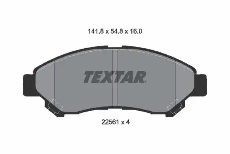 2256101 Автозапчастина TEXTAR підбір по vin на Brocar