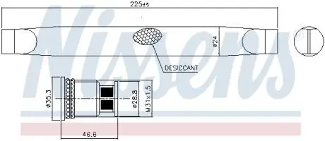 95786 Осушувач,кондиціонер NISSENS підбір по vin на Brocar
