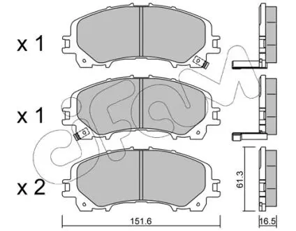 82210820 Гальмівні колодки пер. QX50/Q70/Q60/Navara/Qashqai/Murano/Pathfinder/Koleos 01- CIFAM подбор по vin на Brocar