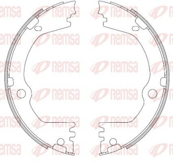 446600 Колодки гальмівні барабанні (комплект 4 шт) REMSA підбір по vin на Brocar
