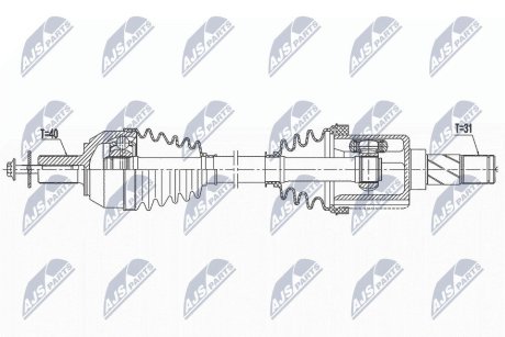 NPWVV146 ПОЛУОСЬ NTY підбір по vin на Brocar