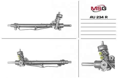 AU234R Рульова рейка з ГПК відновлена AUDI A4 (8E2, B6) 00-04,A4 Avant (8E5, B6) 01-04,A4 кабрио (8H7, B6, 8HE, B7) 02 MSG підбір по vin на Brocar