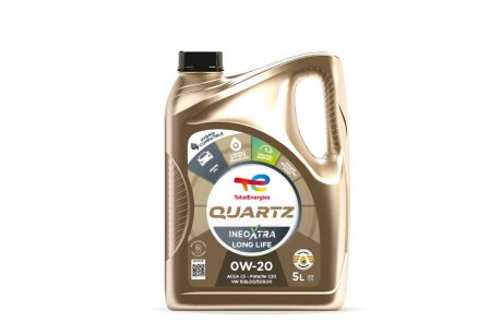 0W20QIXLL5L Масло QUARTZ INEO XTRA LL 0W-20 (5Л) TOTAL підбір по vin на Brocar