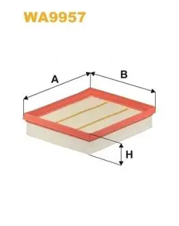 WA9957 Фільтр повітряний WIX FILTERS підбір по vin на Brocar