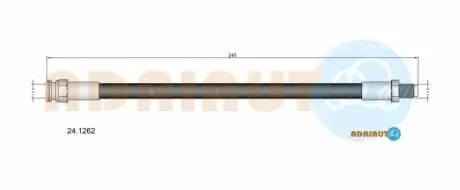 241262 ADRIAUTO MITSUBISHI шланг гальмівний LANCER 1.5-2.0 08-, ASX 1.6-2.2 10- ADRIAUTO підбір по vin на Brocar