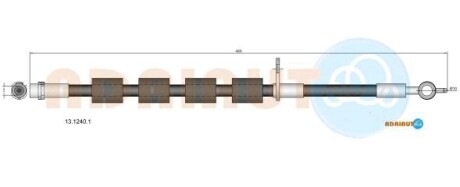 1312401 ADRIAUTO FORD гальмівний шланг передн. лів Fiesta VI ADRIAUTO підбір по vin на Brocar