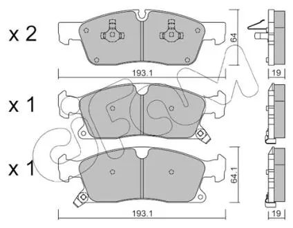 8229270 Колодки гальмівні пер. Grand Cherokee/W292//W166 10- CIFAM подбор по vin на Brocar