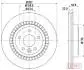 61000325C Диск гальмівний Volvo XC60 I 2.0-3.2 05.08-12.17 ASHIKA підбір по vin на Brocar