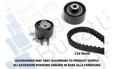 BKCD0082 Комплект ГРМ Scudo/Expert 2.0 MJTD/HDi 07- BUGATTI підбір по vin на Brocar
