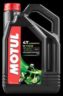 104083 Масло моторное полусинтетическое "5100 ESTER 15W-50", 4л MOTUL подбор по vin на Brocar