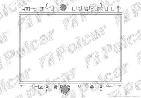 5766082 Радіатор охолодження POLCAR підбір по vin на Brocar