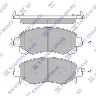 SP4221 Колодки гальмівні дискові (комплект 4 шт) Hi-Q (SANGSIN) підбір по vin на Brocar