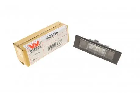 0633920 Підсвістка номерного знаку VAN WEZEL 0633920 VAN WEZEL подбор по vin на Brocar