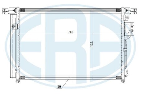667267 Радiатор кондицiонера ERA подбор по vin на Brocar