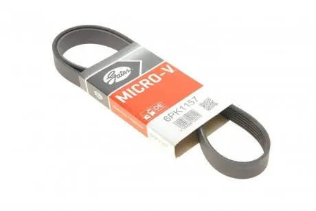 6PK1157 Ремінь генератора клиновий GATES 6PK1157 GATES подбор по vin на Brocar