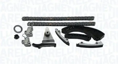 MCK0390 MAGNETI MARELLI (2 ланцюга+ 4 шт. направляючі+3 натягувача + сальник) Getz, i30, Matrix Kia Ceed, Venga 03- MAGNETI MARELLI підбір по vin на Brocar