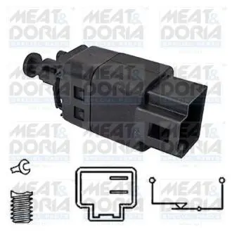 35100 Датчик стоп сигналу MEAT&DORIA підбір по vin на Brocar