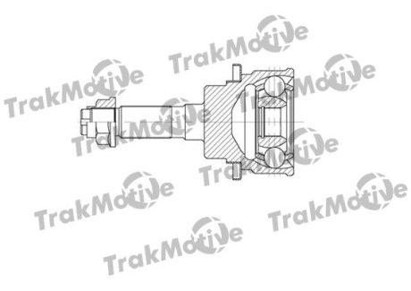 400633 TRAKMOTIVE FORD Шрус внешний к-кт Ranger 2,5TD 02-, MAZDA B-Serie 2,5D 02- TRAKMOTIVE підбір по vin на Brocar