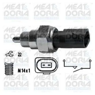 36044 MEATDORIA SKODA Датчик вкл.заднего хода (лягушка) Felicia -03 MEAT&DORIA підбір по vin на Brocar