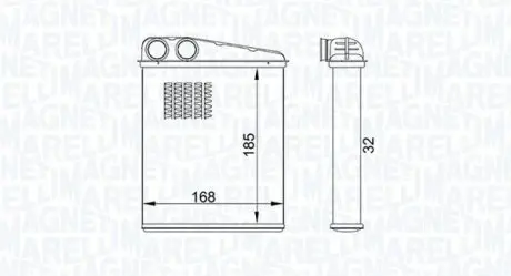 BR457 MAGNETI MARELLI BMW радіатор опалення MINI 06-, DB W169/B245 MAGNETI MARELLI підбір по vin на Brocar
