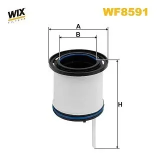 WF8591 Фільтр палива WIX FILTERS підбір по vin на Brocar