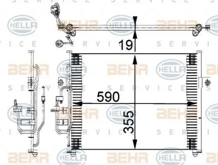 8FC351318021 Конденсатор, кондиционер BEHR підбір по vin на Brocar