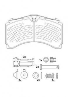 2924405390 Колодки гальмівні(комплект на вісь) JURID підбір по vin на Brocar
