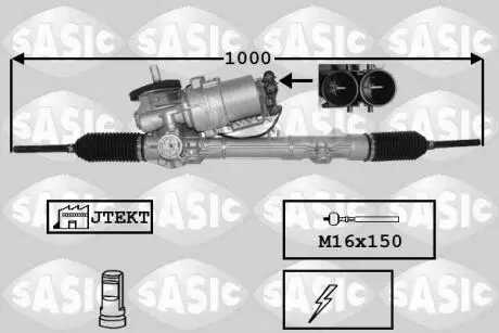 7170057 Рульова рейка з підсилювачем SASIC подбор по vin на Brocar