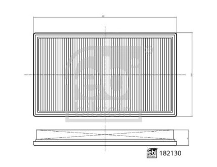 182130 Повітряний фільтр FEBI BILSTEIN підбір по vin на Brocar