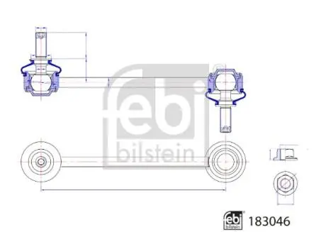 183046 Автозапчастина FEBI BILSTEIN подбор по vin на Brocar