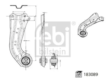 183089 Важіль підвіски, підвіска коліс FEBI BILSTEIN підбір по vin на Brocar