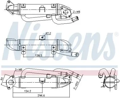 989414 Рециркуляція відпрацьов. газів NISSENS підбір по vin на Brocar