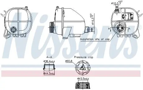 996357 Бачок компенсаційний First Fit NISSENS підбір по vin на Brocar