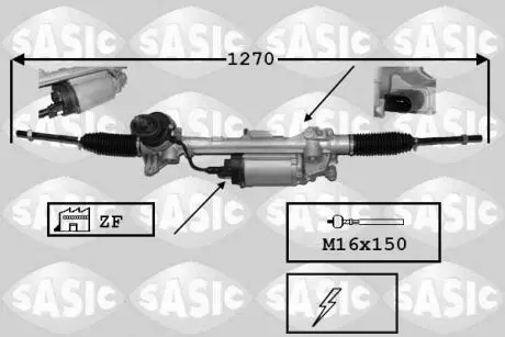 7176043 Рульовий механізм SASIC подбор по vin на Brocar