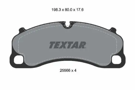 2556601 Гальмівні колодки, дискові TEXTAR подбор по vin на Brocar