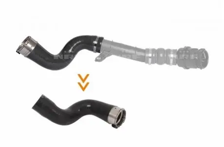 166163 Патрубок інтеркулера NRF підбір по vin на Brocar