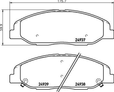 P09016 Гальмівні колодки дискові BREMBO підбір по vin на Brocar